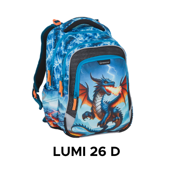 ergonomiczny plecak LUMI do pierwszej klasy
