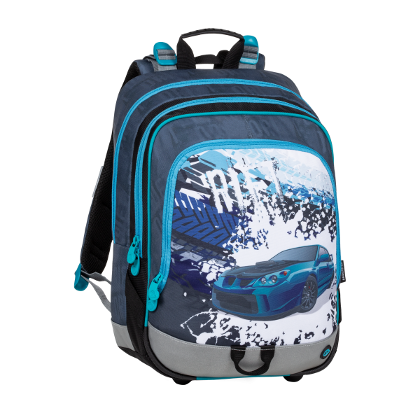 Plecak szkolny ALFA 20 D BLUE/GREY/BLACK