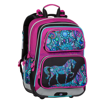Plecak szkolny GEN 20 A PINK/BLACK/VIOLET/BLUE