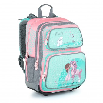 Plecak szkolny GEN 21 A PINK/GREEN