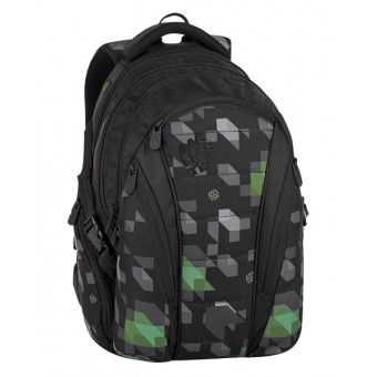 Plecak młodzieżowy BAG 8 G BLACK/GREEN/GRAY