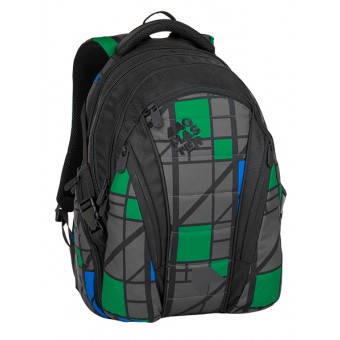 Plecak młodzieżowy BAG 8 H BLACK/GRAY/GREEN