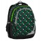 Plecak szkolny MAXVELL 8 B BLACK/GREEN/WHITE